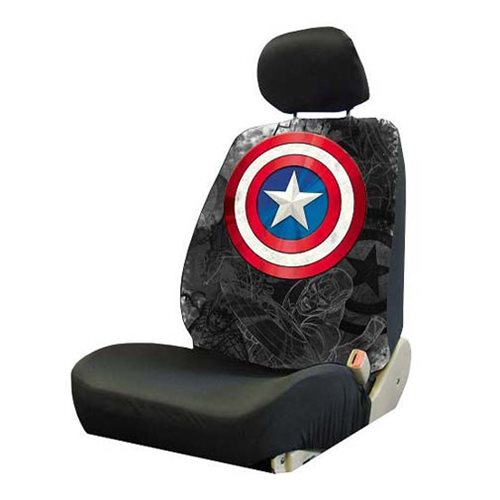 Captain America Shield Low Back Seat Cover                  