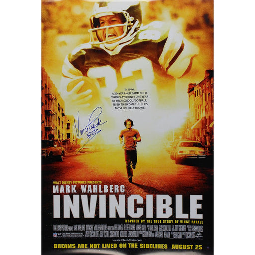 Vince Papale Signed "Invincible" 27x40 Movie Poster