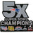 New England Patriots 5X Super Bowl Champions Patch