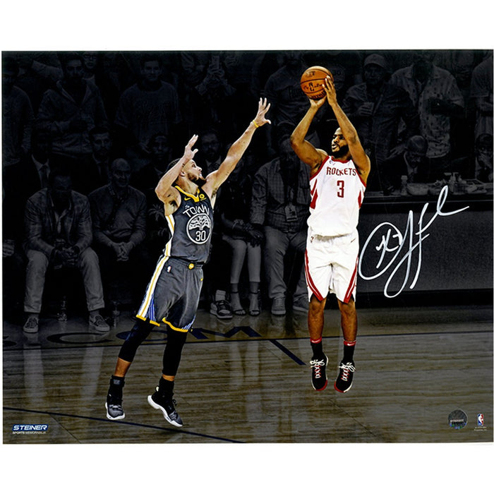 Chris Paul Signed 'Spotlight 3PT Over Curry' 8x10 Photo