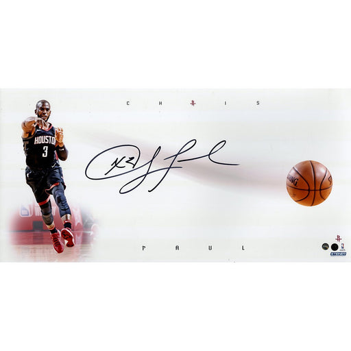 Chris Paul Houston Rockets Signed 'Bounce Pass' 10x20 Photo