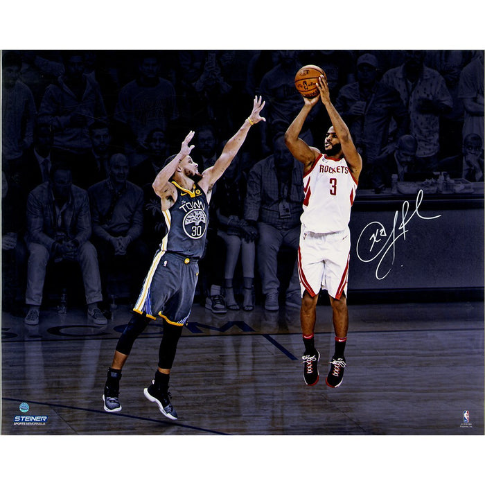 Chris Paul Signed 'Spotlight 3PT Over Curry' 16x20 Photo