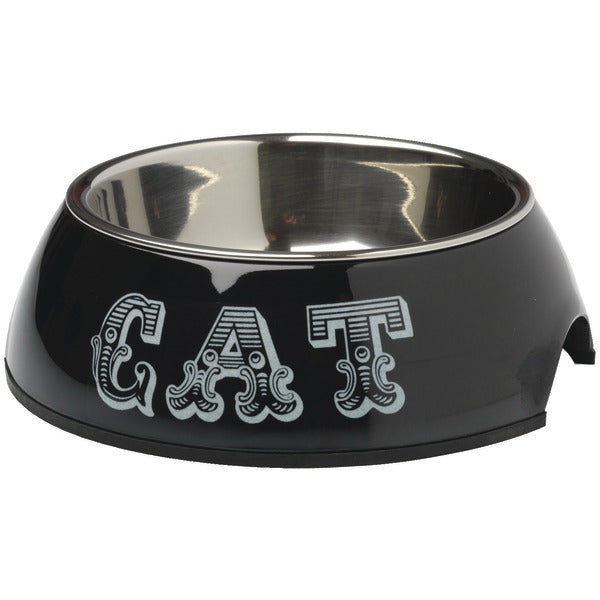 DOG BOWL M BLK