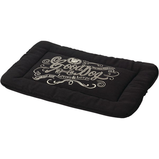 DOG LINEN MAT L BLK