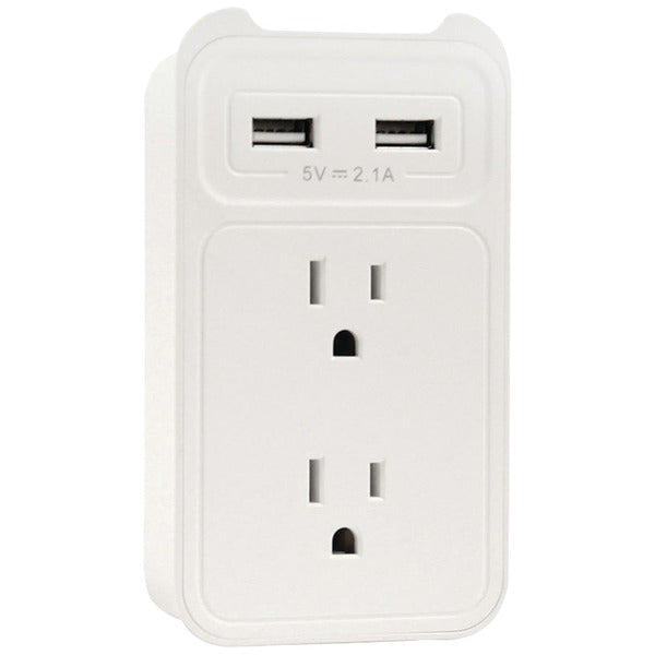 USB WALL VALET 2USB WHT