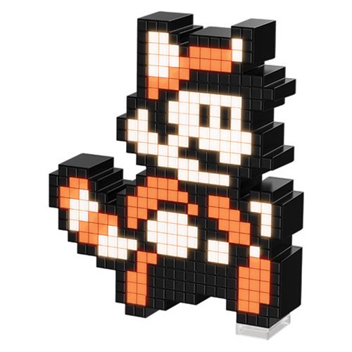 Pixel Pals Super Mario Bros 3 Raccoon Mario Lighted Figure  