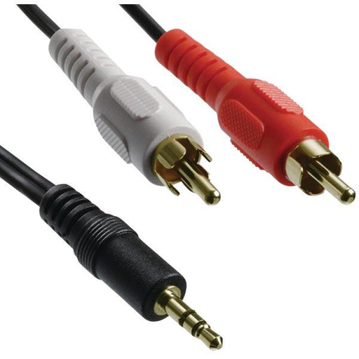 Axis 41361 3.5mm Stereo Plug 2 Rca Plugs Y-adapter (6ft)