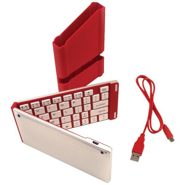 Iwerkz 44652rd Universal Foldable Bluetooth(r) Keyboard (red)