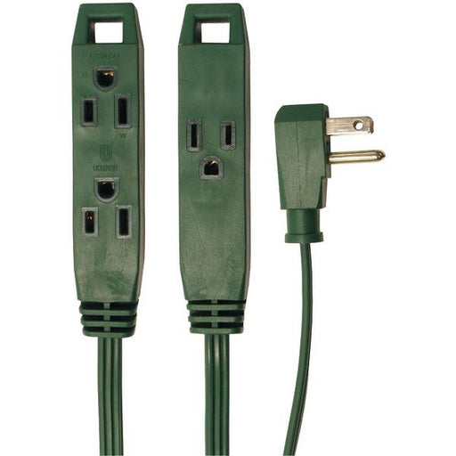 Axis 45511 3-outlet Extension Cord, 8ft (green)