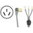 Petra 90-1050qc 3-wire Quick-connect Range Cord, 4ft (40a, Open Eyelet)
