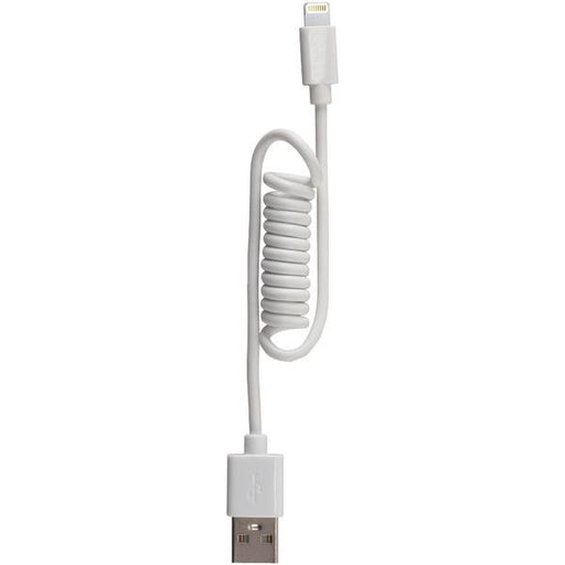 Rca Ah750cr Coiled Lightning(tm)-to-usb Cable, 4ft (white)