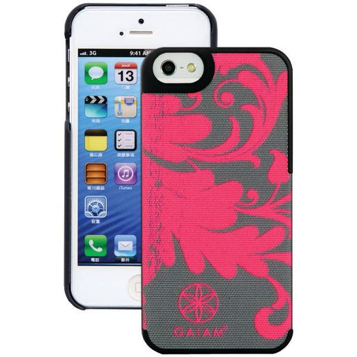 Gaiam 30843 Iphone(r) 5-5s Fabric Case (pink Filigree)