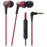 Audio Technica Ath-ckr3isrd Sonicpro(r) Ath-ckr3is Earbuds With Microphone (red)