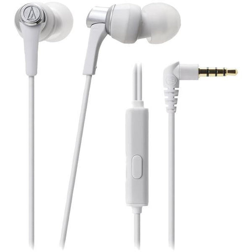 Audio Technica Ath-ckr3iswh Sonicpro(r) Ath-ckr3is Earbuds With Microphone (white)