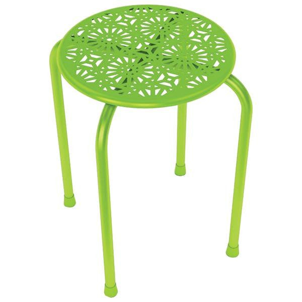 ATLANTIC 38436214 Daisy Design Metal Stool, 2 pk (Lime Green)