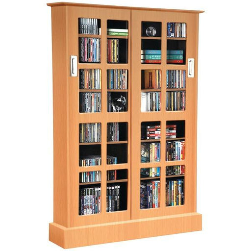 Atlantic 94835722 Windowpane Sliding-glass Door Multimedia Cabinet