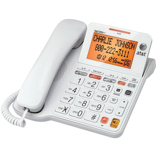 Att Cl4940 Corded Phone With Answering System & Large Tilt Display