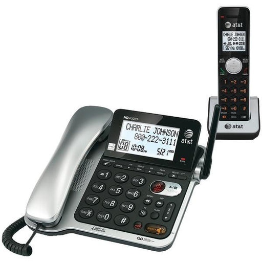 ATT CL84102 Corded-Cordless Phone System with Answer, Caller ID & Call Waiting