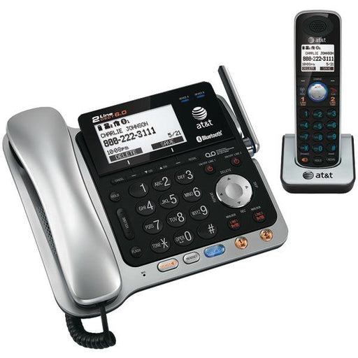 Att Tl86109 Dect 6.0 2-line Corded-cordless Bluetooth(r) Phone System (corded Base System & Single