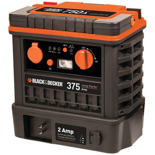 Black & Decker J752bcb 750-amp Jump Starter With 2-amp Maintainer