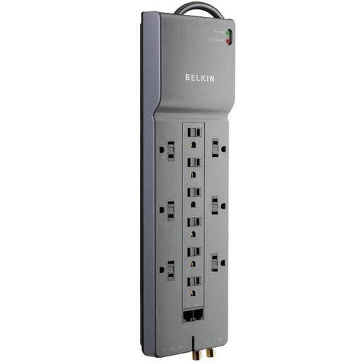 Belkin Be112234-10 Home-office Surge Protector (12-outlet; 1-in-2-out Telephone-modem Protection;