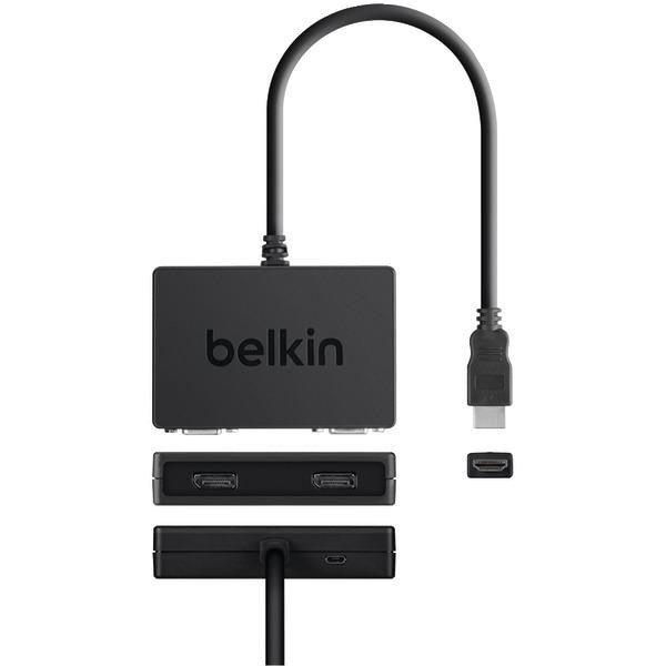 BELKIN F2CD062 HDMI to 2X DisplayPort Female Splitter Dongle