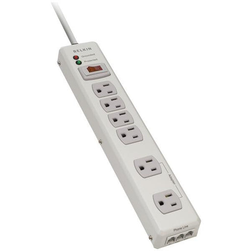 BELKIN F9H620-06-MTL 6-Outlet Metal Surge Protector