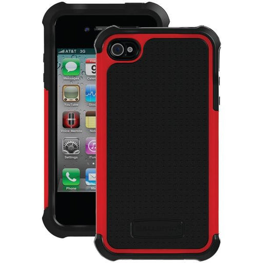 Ballistic Tj0582-a30c Iphone(r) 4-4s Tough Jacket(tm) Case (black-red)