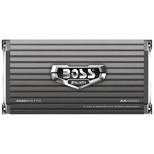 Boss Audio Ar3000d Armor Series 3,000-watt Class D Monoblock Power Amp With Remote Subwoofer Level