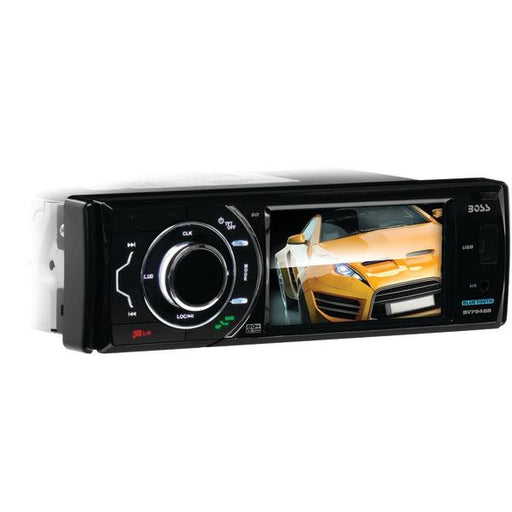 BOSS AUDIO BV7949B 3.6" Single-DIN In-Dash DVD Receiver with Bluetooth(R) & Touchscreen