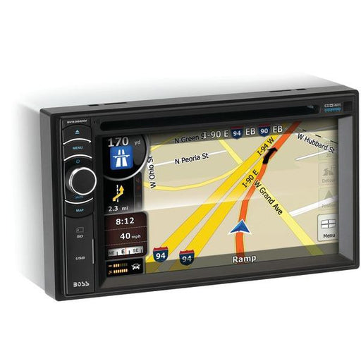 Boss Audio Bv9386nv Double-din In-dash Dvd Receiver With Navigation, Full Ipod(r)control & Bluetoo