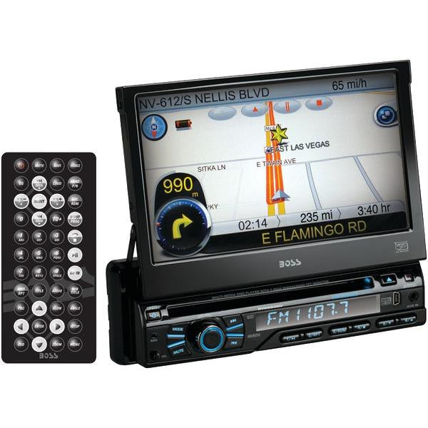 Boss Audio Bv9980nv 7" Single-din In-dash Dvd Receiver With Navigation & Bluetooth(r)