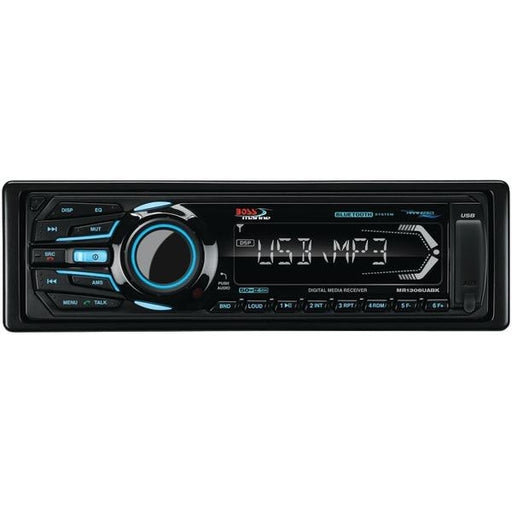 BOSS AUDIO MR1308UABK Marine Single-DIN In-Dash Mechless Receiver with Bluetooth(R) (Black)