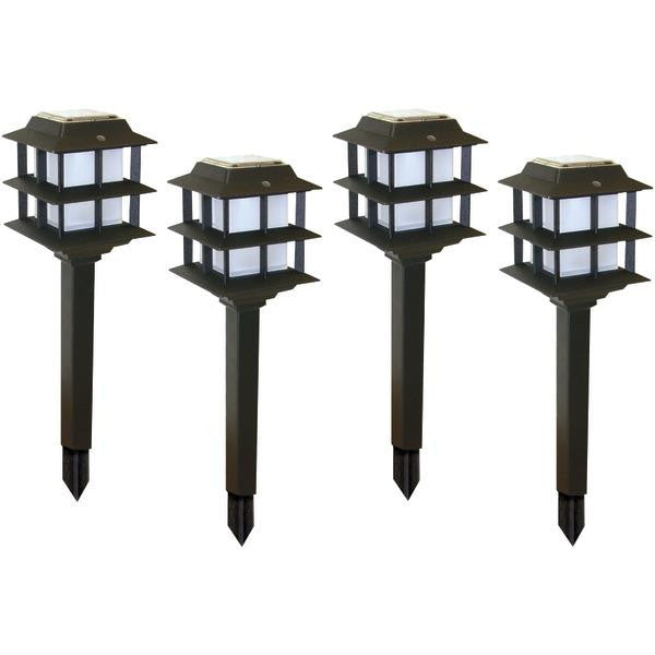 Brinkmann 822-2508-4 Modern Tier Led Landscape Light, 4pk;