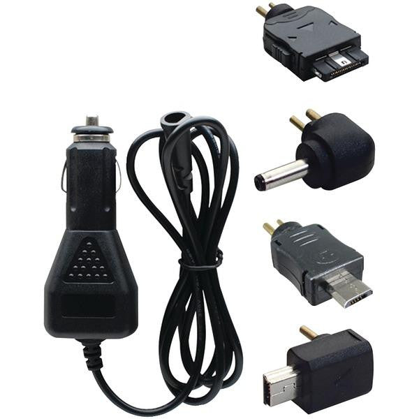 BRACKETRON UGC-229-BL Universal GPS & Smartphone Car Charger with 4 Adapters