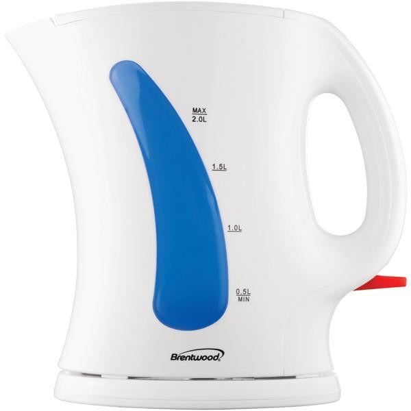 BRENTWOOD KT-1620 2.0 Liter Cordless Plastic Tea Kettle