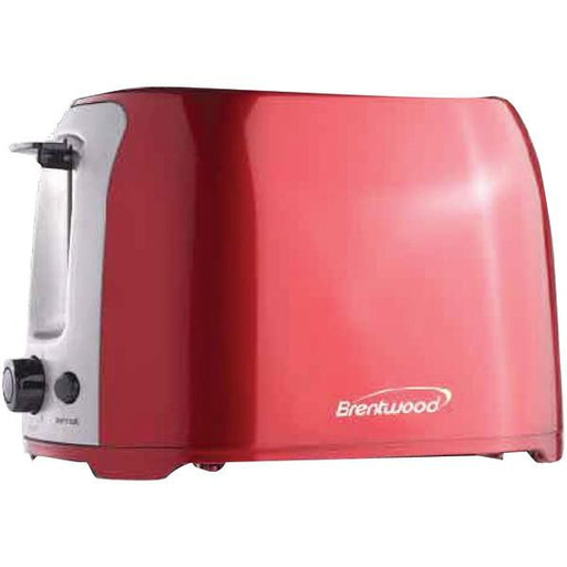 BRENTWOOD TS-292R 2-Slice Cool Touch Toaster (Red & Stainless Steel)