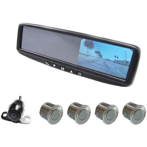 Boyo Vtb44mcp-cr 4.3" Replacement-clip-on Dual-solution Mirror Monitor With Vtb16b Camera & 4 Rear