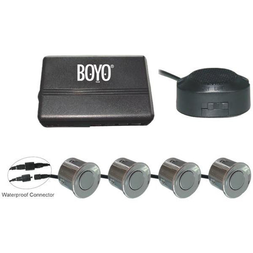 Boyo Vtsr100 4 Rear Parking Sensors With Waterproof Connectors (silver)