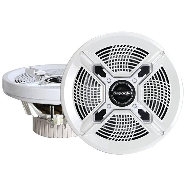 Bazooka Mac8100w Marine Coaxial Speakers (8"; White)