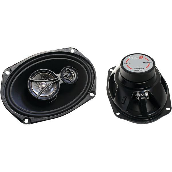 Cerwin-vega Xed693 Xed Coaxial Speakers (6" X 9", 3 Way, 350w Max)