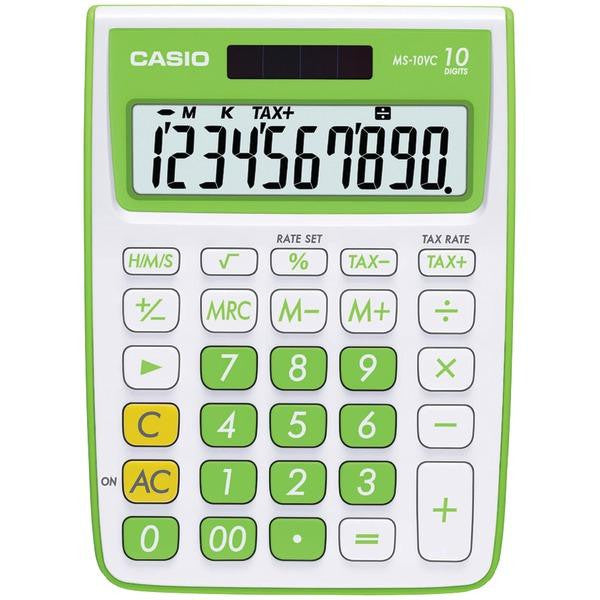 Casio Ms-10vc-gn 10-digit Calculator (green)