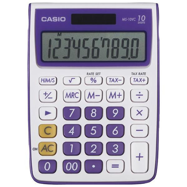 Casio Ms-10vc-pl 10-digit Calculator (purple)