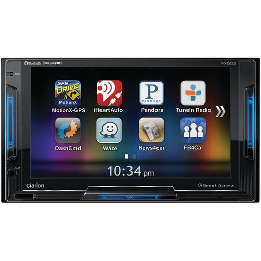 CLARION FX503 6.2" Double-DIN In-Dash Multimedia Smart Access Receiver with Bluetooth(R), SiriusXM(R) Ready & Pandora(R) Internet Radio