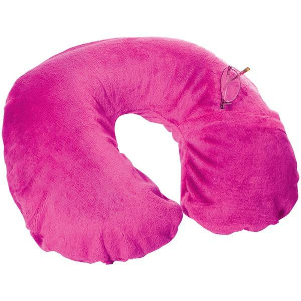 Travel Smart By Conair Ts22rsp Inflatable Fleece Neck Rest (raspberry)