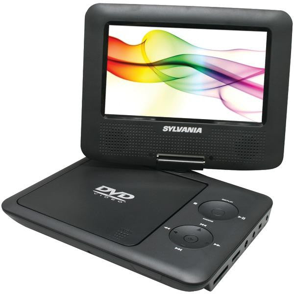 Sylvania Sdvd7027 Black 7" Swivel-screen Portable Dvd Player (black)