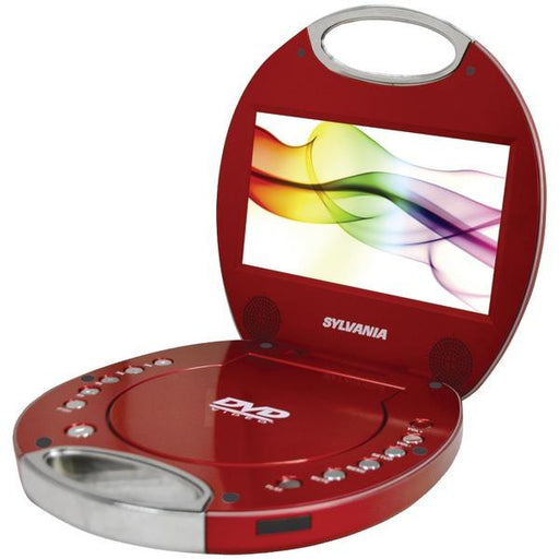 SYLVANIA SDVD7046-RED 7" Portable DVD Player with Integrated Handle (Red)