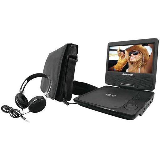 SYLVANIA SDVD7060-COMBO-BLACK 7" Swivel-Screen Portable DVD Player (Black)