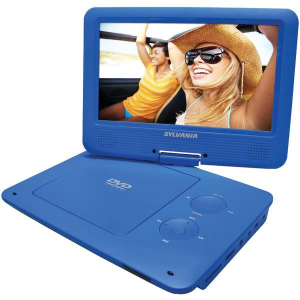 SYLVANIA SDVD9020B-BLUE 9" Portable DVD Player with 5-Hour Battery (Blue)