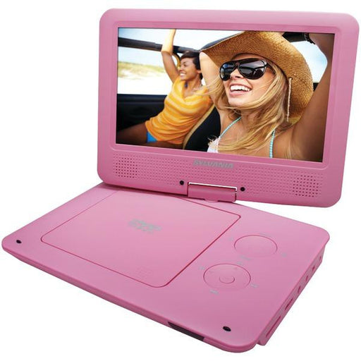 SYLVANIA SDVD9020B-PINK 9" Portable DVD Player with 5-Hour Battery (Pink)